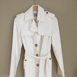 Oasis white trench coat
